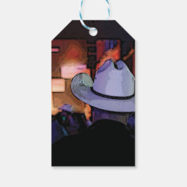 Etiqueta Para Presente Western Cowboy Country Music Night Club