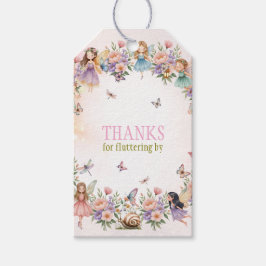 Etiqueta Para Presente Whimsical fairy garden 1st birthday 