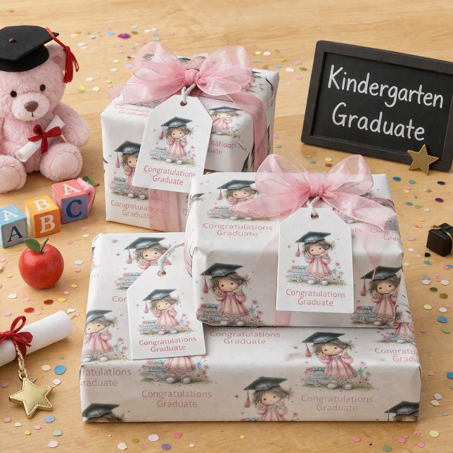 Etiqueta Para Presente Whimsical Kindergarten Graduation Celebration  (Criador carregado)