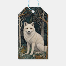 White wolf vintage boho woodland forest