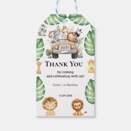 Etiqueta Para Presente Wild One Jungle Safari Birthday for Boys