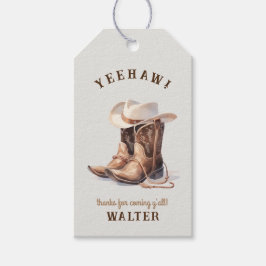 Etiqueta Para Presente Wild West Modern Cowboy