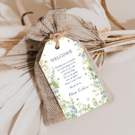 Etiqueta Para Presente Wildflower Garden Wedding Welcome Gift Tags