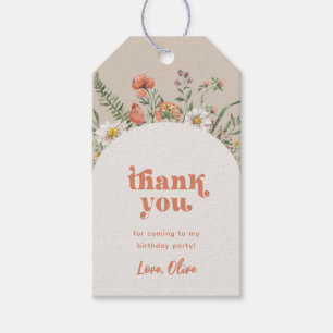 Etiqueta Para Presente Wildflower Obrigado Tag Marcas De Favor De Flor