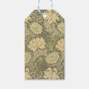 Etiqueta Para Presente William Morris Chrysantemum Soft Floral Design
