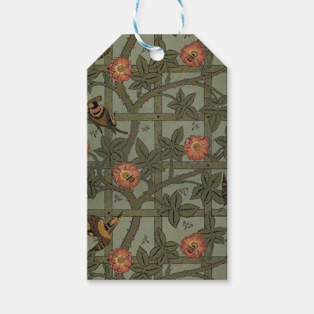 Etiqueta Para Presente William Morris Trellis Wallpaper Art (Frente)
