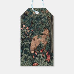 Etiqueta Para Presente William Morris Wildlife Fox Greenery Art Impressã