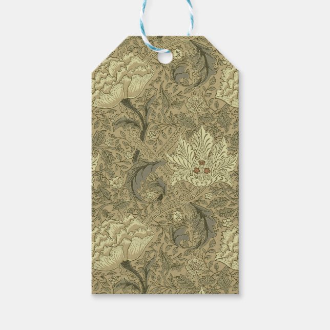 Etiqueta Para Presente William Morris Windrush Wallpaper Pattern (Frente)