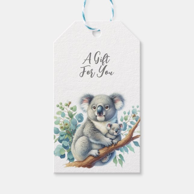 Etiqueta Para Presente Willife Animal Koala (Frente)