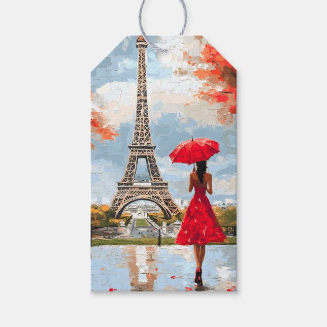 Etiqueta Para Presente Wind Romance Paris Chic Walk (Frente)