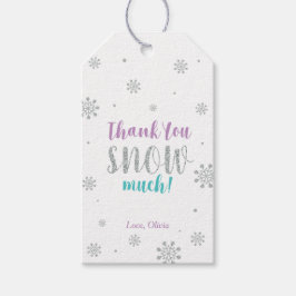 Etiqueta Para Presente Windland de inverno Muito obrigado Snow Muito Favo