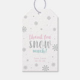 Etiqueta Para Presente Windland de inverno Muito obrigado Snow Muito Favo