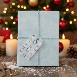 Etiqueta Para Presente Winter Arctic Animals Cute Polar Animals Christmas