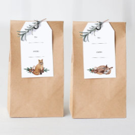 Etiqueta Para Presente Winter Deer Simple Holiday