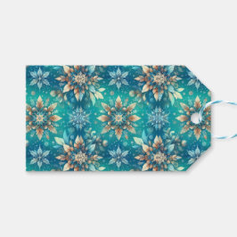 Etiqueta Para Presente Winter Snowflakes 