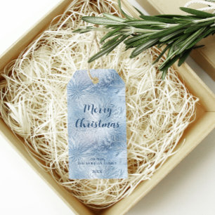 Etiqueta Para Presente Winter Wonderland Blue Frosty
