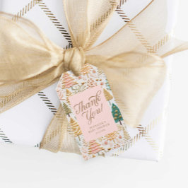 Etiqueta Para Presente Winter Wonderland Obrigado