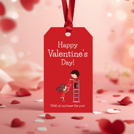 Etiqueta Para Presente With All My Heart Romantic Valentine Gift Tag