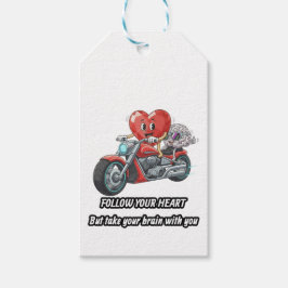 Etiqueta Para Presente witty relationship quote gift heart riding bike