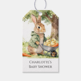 Etiqueta Para Presente Woodland Bunny Baby Shower Thank You