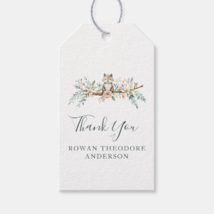 Etiqueta Para Presente Woodland Watercolor