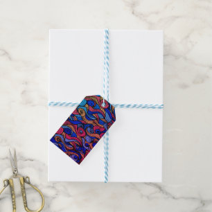 Etiqueta Para Presente Wool Topped paisley