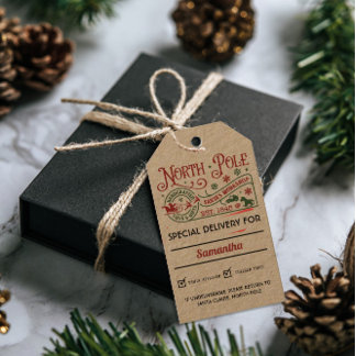Etiqueta Para Presente Workshop Santas
