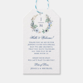 Etiqueta Para Presente Wreath Floral Wreath Monogramas Boas-vindas