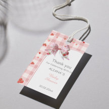 Xadrez Berry Doce Rosa Coquete Baby Shower