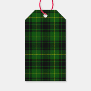 Etiqueta Para Presente Xadrez verde MacArthur tartan