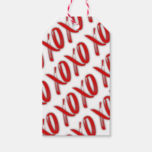 Etiqueta Para Presente XOXO Sexy Red To/From (Frente)