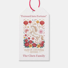 Etiqueta Para Presente Year of the Horse Chinese New Year Tag