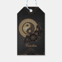 Etiqueta Para Presente Yin yang, o símbolo que representa o equilíbrio