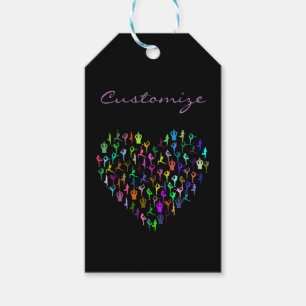 Etiqueta Para Presente Yoga Possui Thunder_Cove do Coração