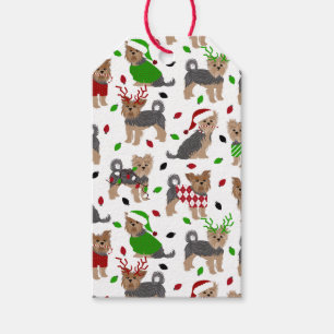 Etiqueta Para Presente Yorkie Christmas Yorkshire Terrier Dog Gift Tags