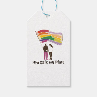 Etiqueta Para Presente You Are My Safe Place – LGBTQ Pride Love Sticker