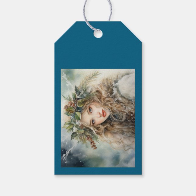 Etiqueta Para Presente Yule Maiden (Frente)