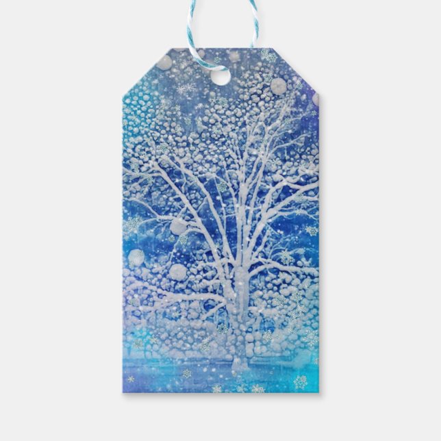 Etiqueta Para Presente Yule Seja Abençoado (Frente)