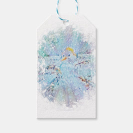 Etiqueta Para Presente Yule Winter Snowman