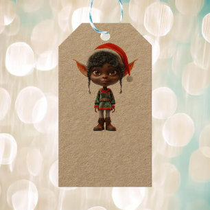 Etiqueta Para Presente Zen Teen Christmas Elf Kraft Gift Tag