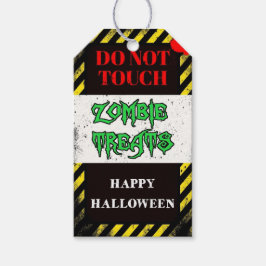 Etiqueta Para Presente zombie trata o favor do partido halloween
