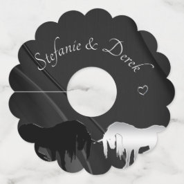 Etiqueta Para Taça De Vinho A Etiqueta Mística de Bebida Unicórnio (espiral a 