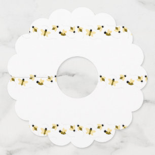 Etiqueta Para Taça De Vinho Abelhas