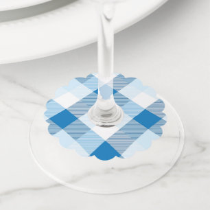 Etiqueta Para Taça De Vinho Abstração Geométrica Quadrada 6