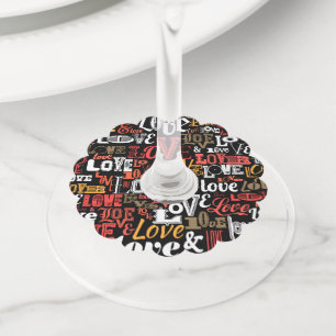 Etiqueta Para Taça De Vinho Amor 2