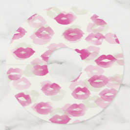 Etiqueta Para Taça De Vinho Bachelorette Lipstick Marks