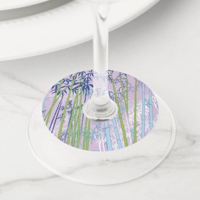 Etiqueta Para Taça De Vinho Bambu (Close Up)