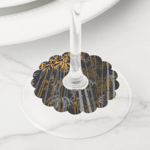 Etiqueta Para Taça De Vinho Bambu 4