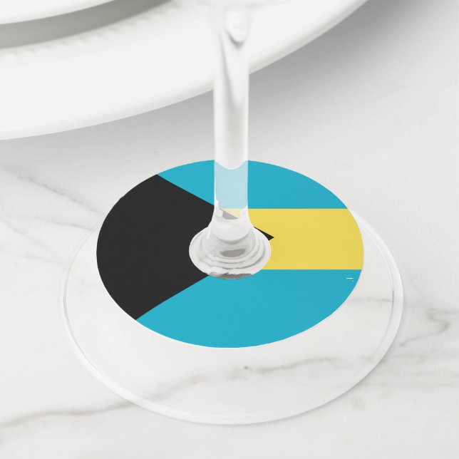 Etiqueta Para Taça De Vinho Bandeira (Close Up)