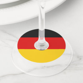 Etiqueta Para Taça De Vinho bandeira alemã